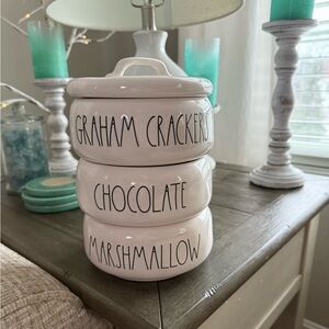 Rae Dunn Chocolate Marshmallow Graham Crackers s’mores canister